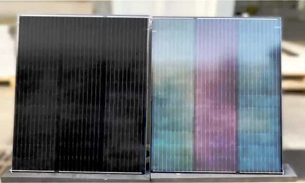Paneles solares de colores de alta eficiencia
